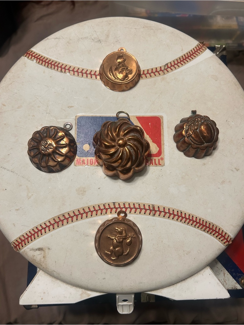 Copper-Tone Decorative Pendant Set - Warm Copper Accents